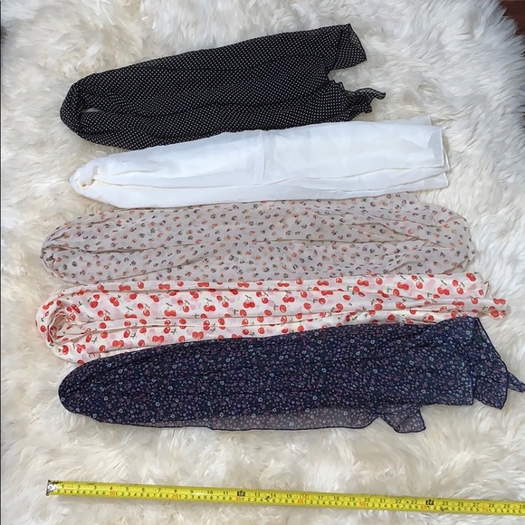 Scarf bundle: Silk, chiffon, and cotton - Picture 15 of 15